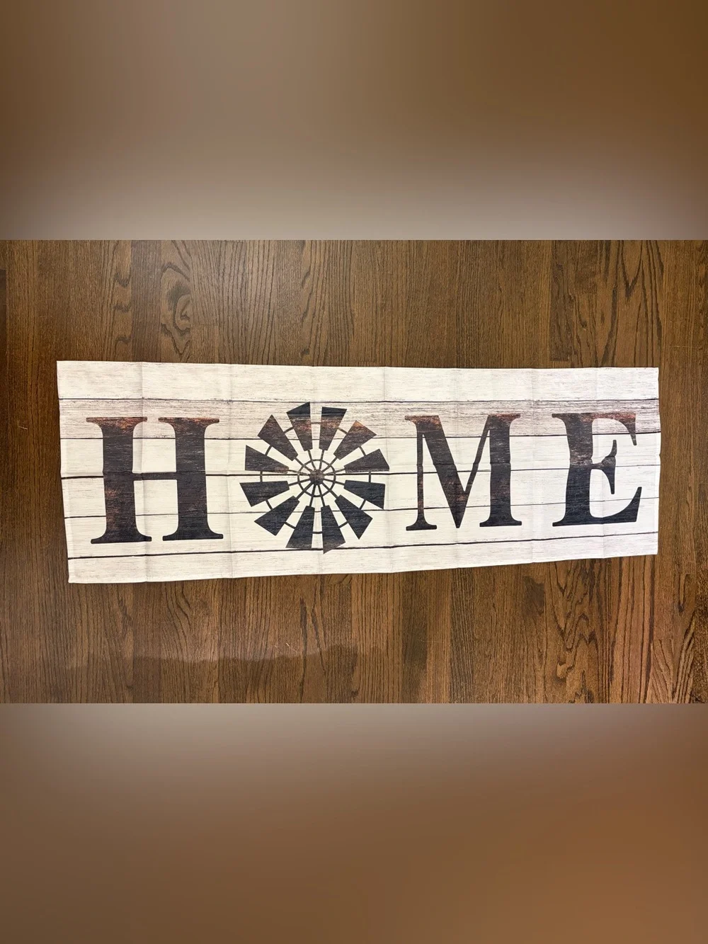 Farmhouse HOME Windmill Kitchen Curtain Valance Rustic 54” x 14”